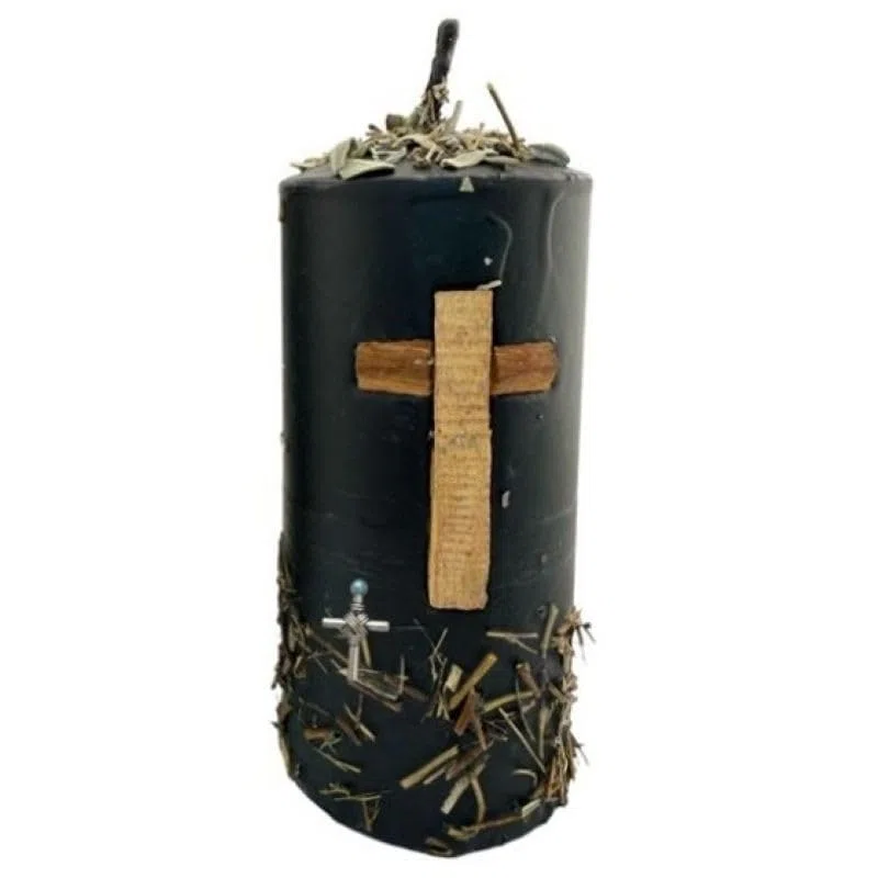 Valmoni Velón Protección Hechizos, Brujas y Demonios Herbóreo Consagrado con Amuleto Natural Mal de Ojo Vela Ritual Envidia Energías Negativas
