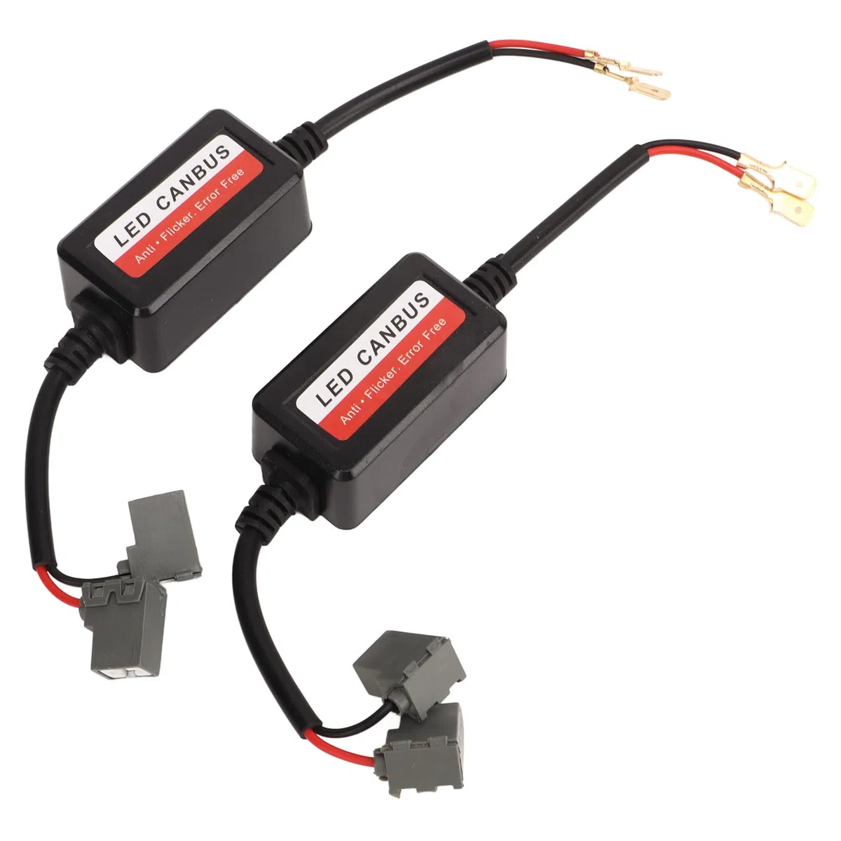 Tbest 2PCS H1 LED decodificador de luz 12V DC anti parpadeo resistencia sin error canbus para faro niebla actualización PVC nylon material calor durable