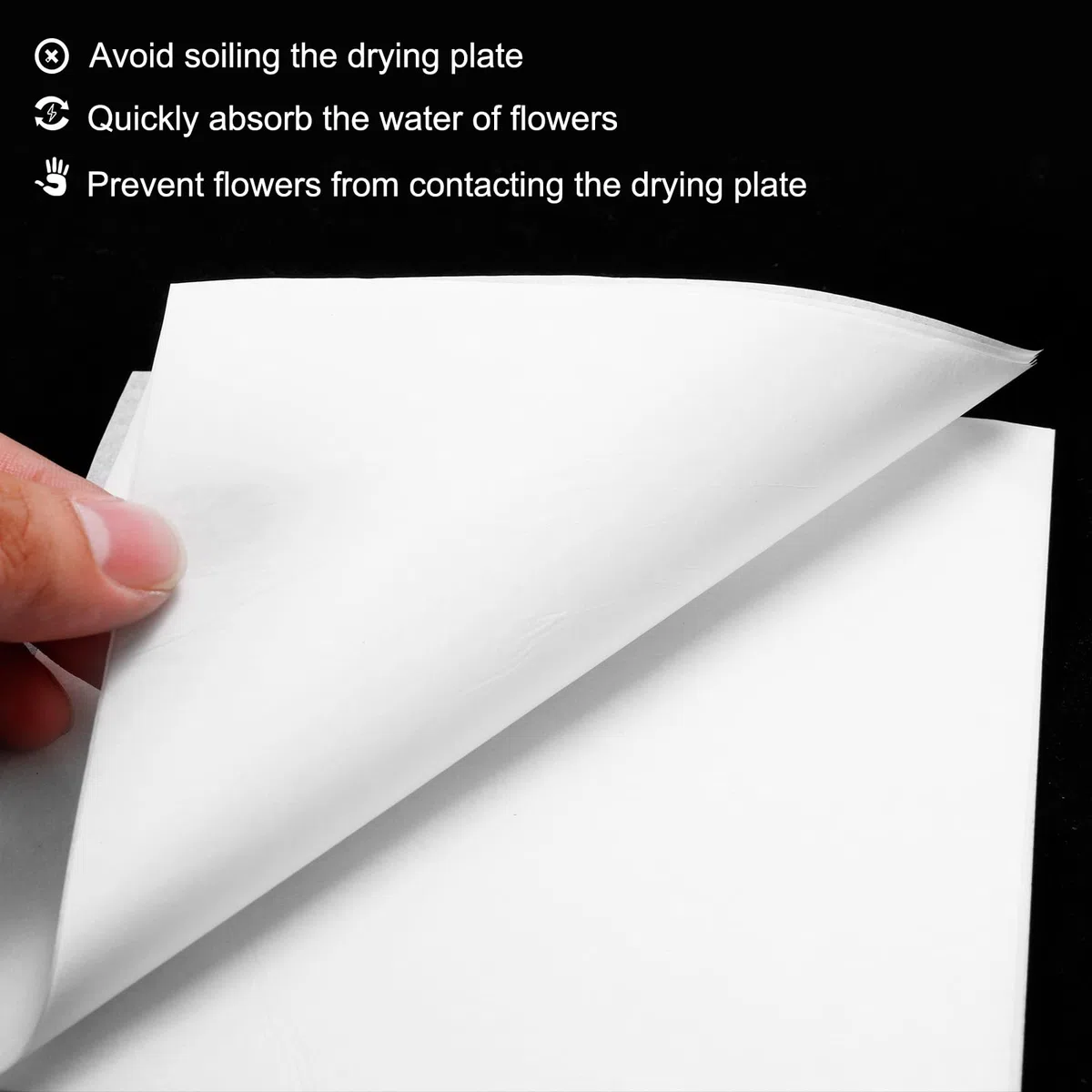 PATIKIL 12"x8" Flor Prensa Papel, 1 Juego/30 Hoja Recarga Revestimiento Secante Papel Absorbente Reutilizable Secante Papel para Bricolaje Arte Artesanía Recortes Álbum