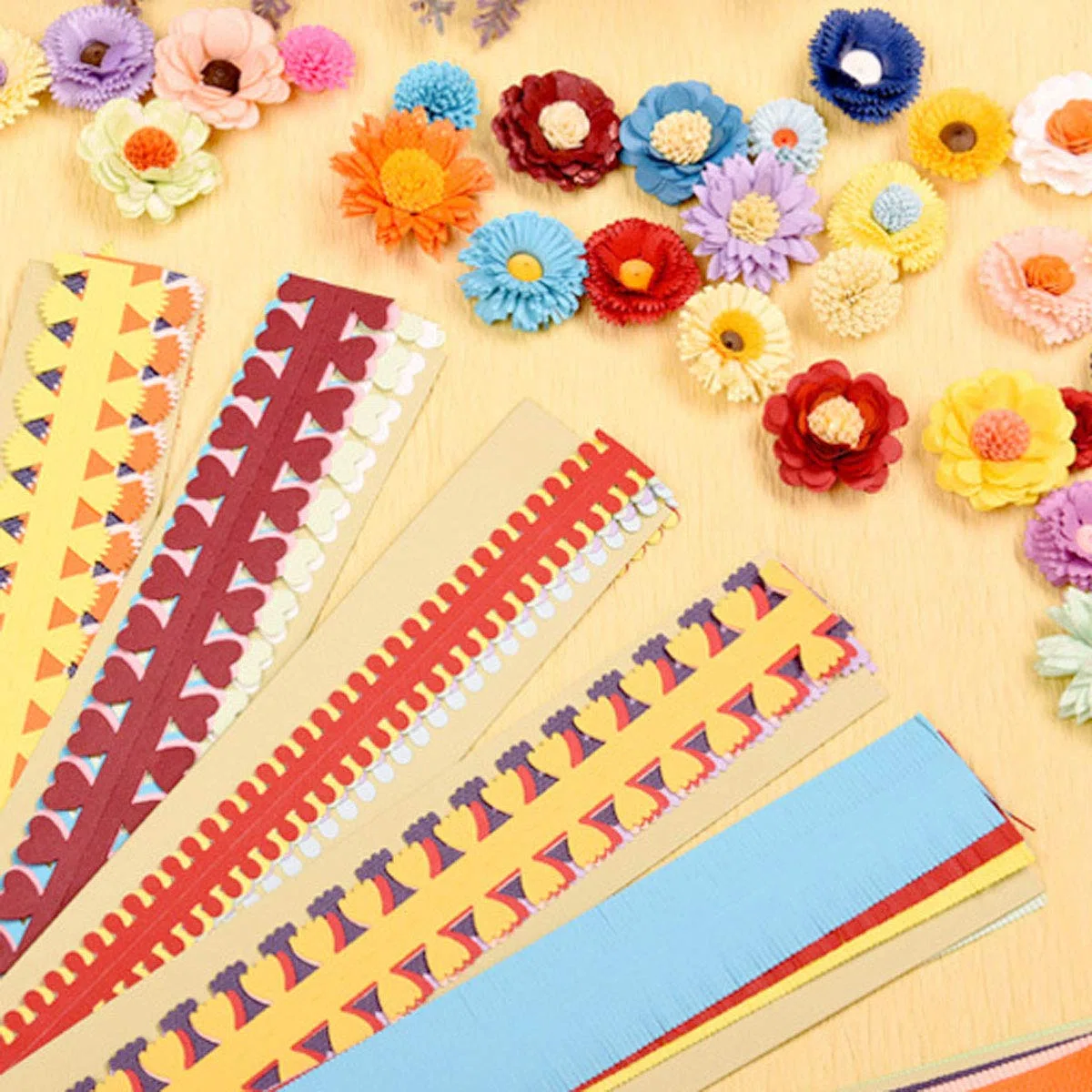 Woohome 143 PzPapel de Filigrana Quilling Papel Tarjeta del Arte 12 Estilo Tiras de Papel de Quilling de Flores y Herramientas para Manualidades, Decoración del Hogar