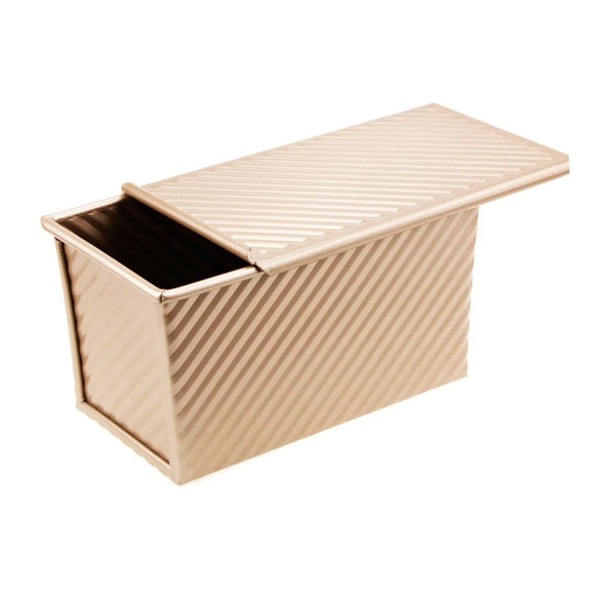 LIFKOME 1 Pc Caja para hornear tostadas molde para pan antiadherente lata de pan de plátano sarten parrilla onda utensilios para hornear caja de tostadas bandeja de pan