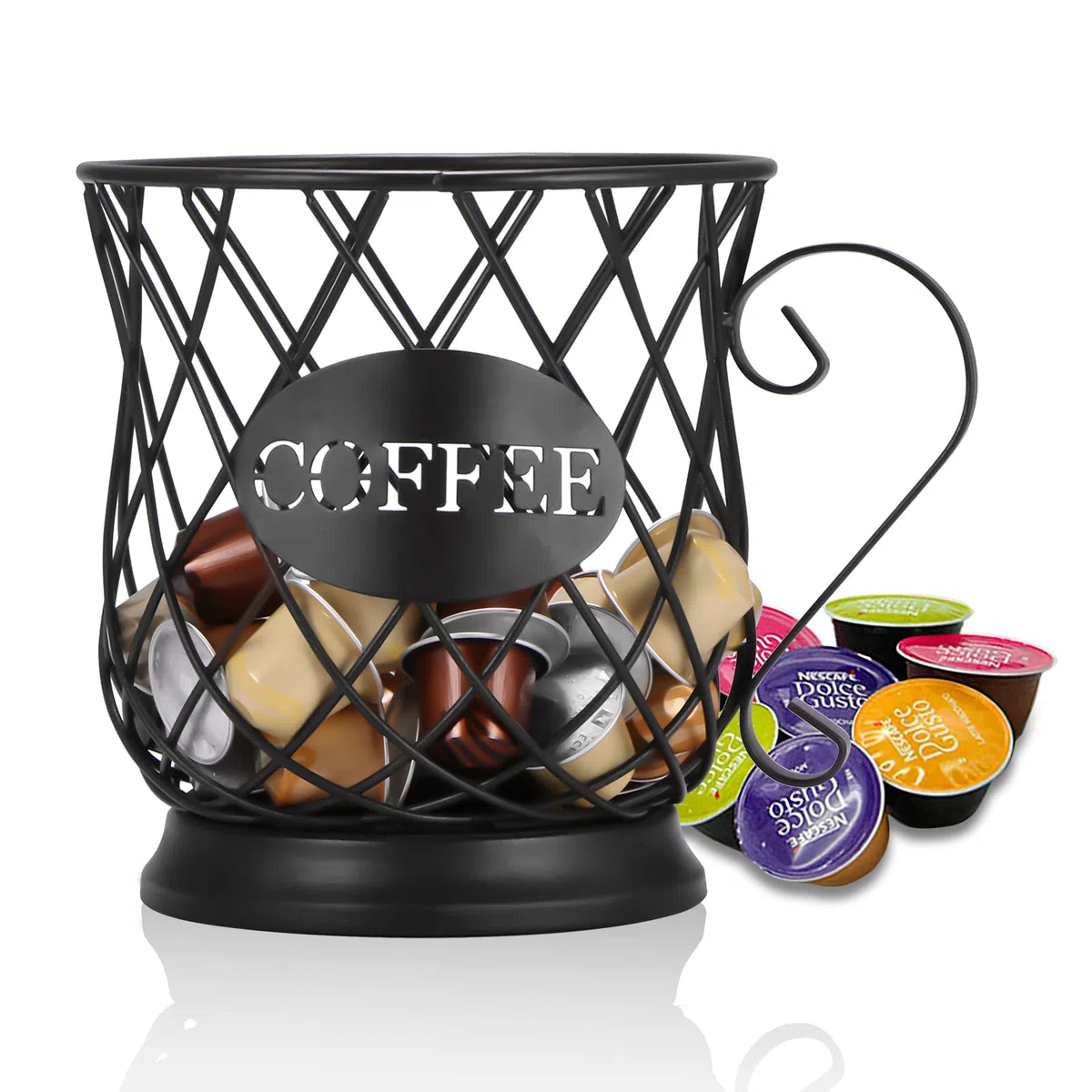 Soporte y Dispensador para Cápsulas de Café Dolce Gusto y Nespresso - Organizador de Almacenamiento