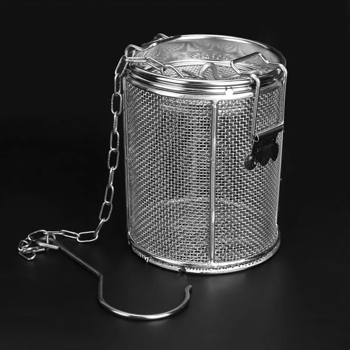 Bolsa Especias Acero Inoxidable, Bolsa de Condimento de Acero Inoxidable, Bola de té de Malla Extrafina Conexión Roscada Condimentos para Sopa Cesta de Separación, para Sopa de Salsa Sabor Especias