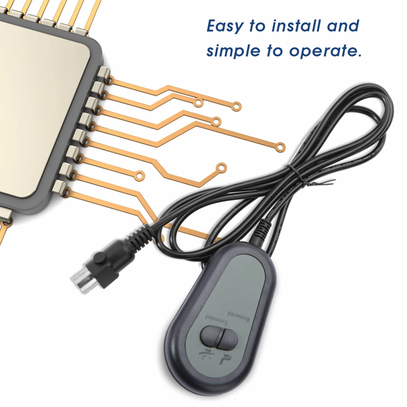 Controlador Reclinable, Controlador De Interruptor De Silla Reclinable De 2 Botones Controlador De Interruptor De Sofá Controlador De Interruptor De Mano De Control Remoto Eléctrico Para Silla Elevado