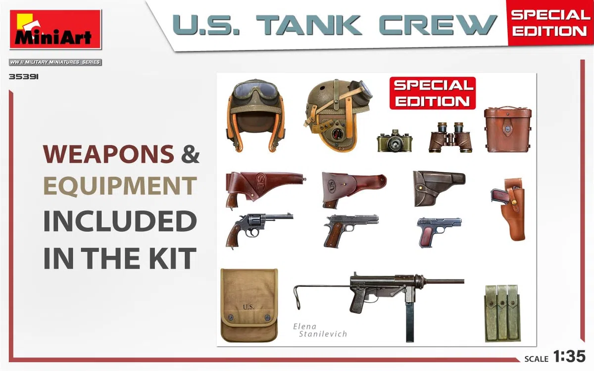MiniArt MIN35391 1:35-US Tank Crew, (edición especial), kit de modelo a escala, sin pintar