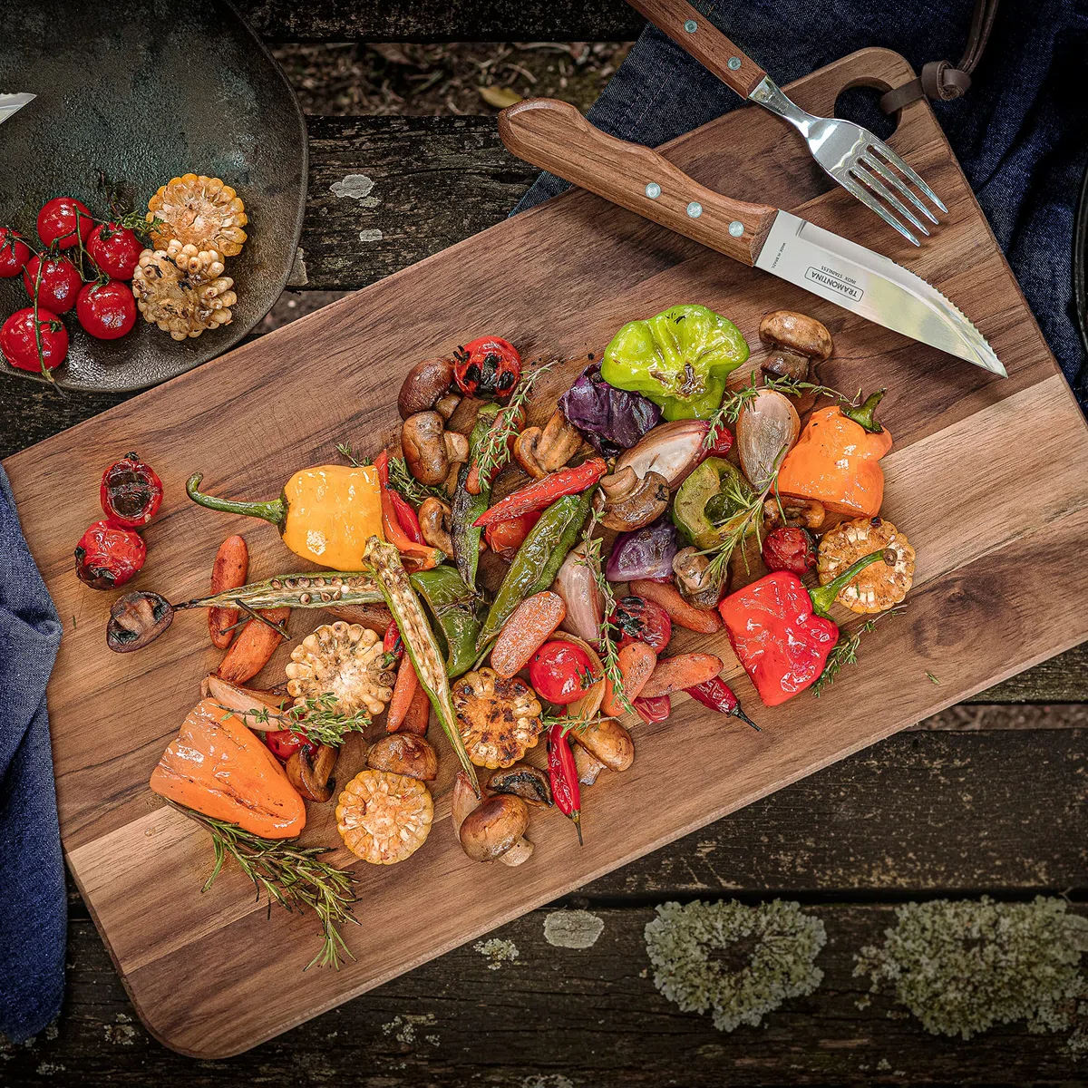 Tramontina 22399/037 - Juego de carne y trinchado, madera