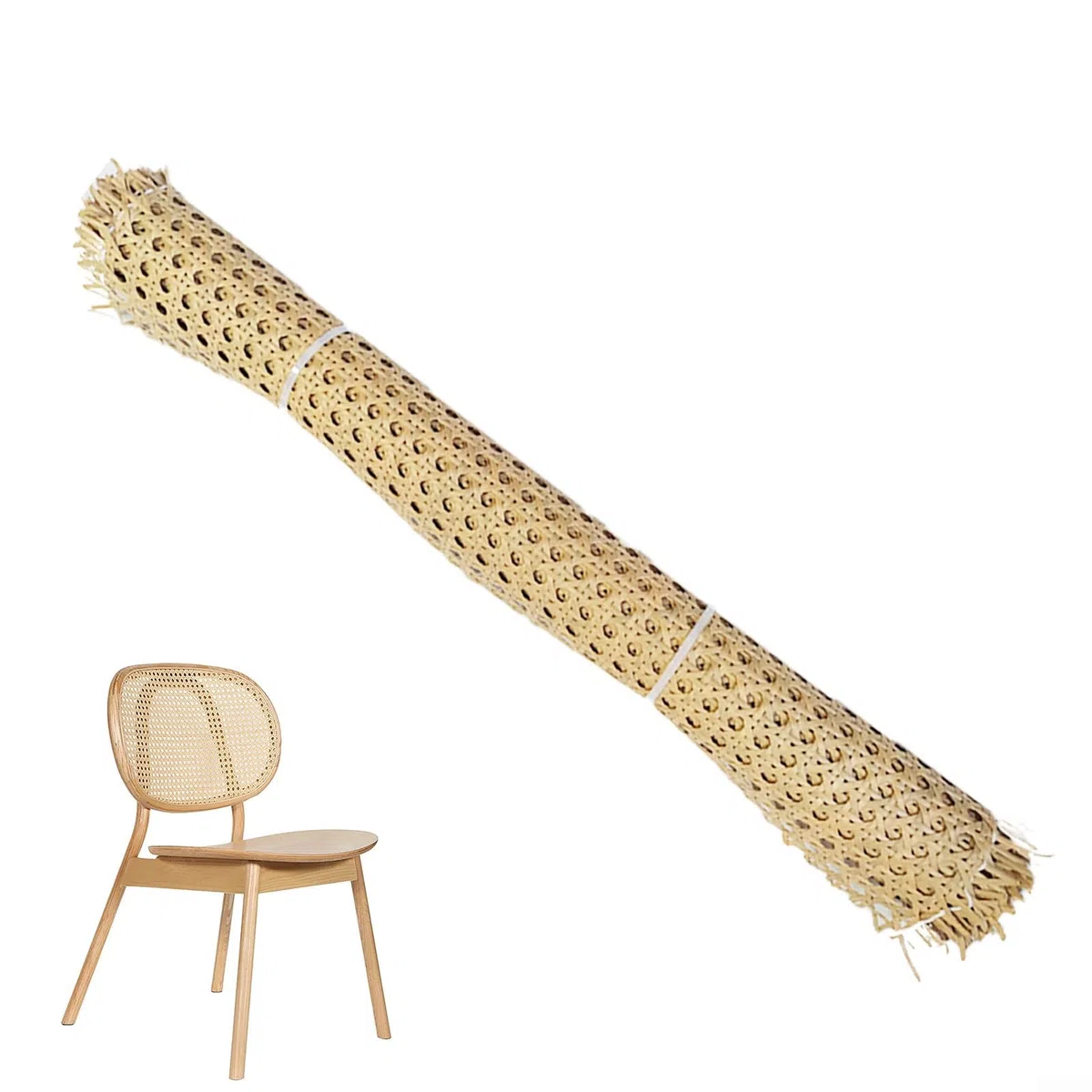Rollo de cincha de mimbre de ratán,rollo de malla de ratán,material de enlatado para sillas,ratan rejilla mimbre,kit de opciones de varios tamaños para proyectos de bricolaje,decoración del hogar(C)