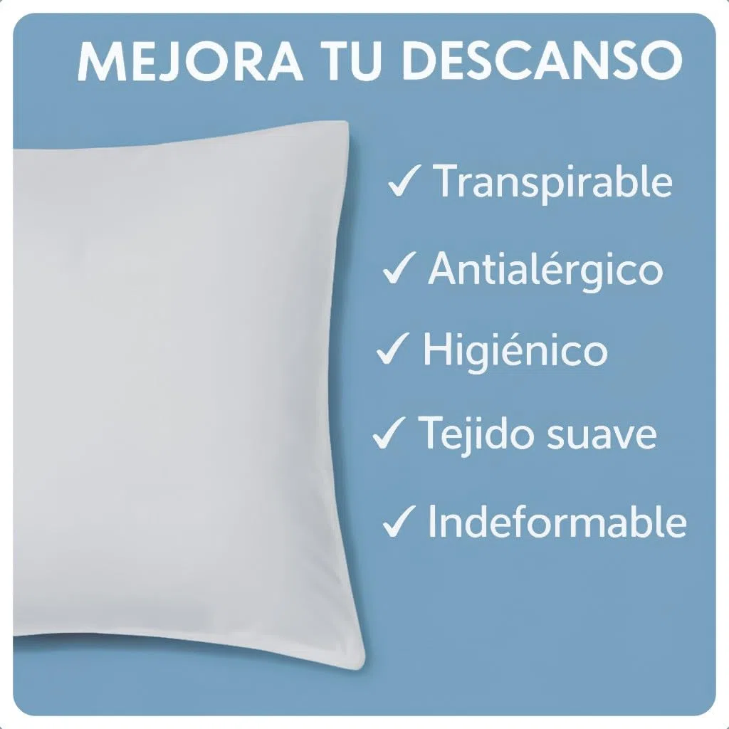 JVR | 2 Rellenos de cojin 50x60 para Cojines Decorativos de sofá y Cama – Pack 2 Rellenos cojin Tamaño 50x60 Suaves y mullidos para renovar Fundas de cojín y Dar más Confort