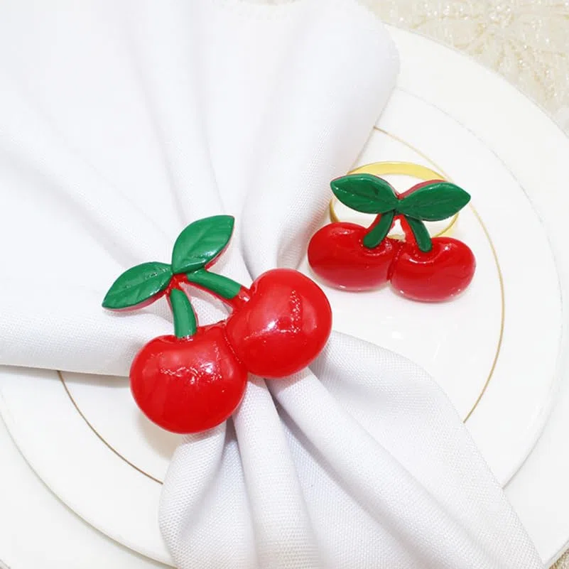 Servilletero De Frutas 6 Piezas Anillos De Servilleta Decorativos para Fiesta Hawaiana Y Cena En Casa DiseñO Ligero Y Resistente 1.96X1.96X1.18In