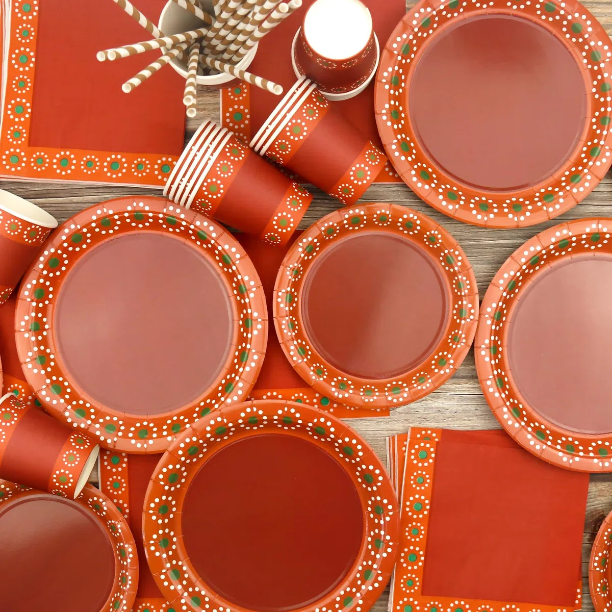 De Barro Mexicanos Decoración de Fiesta – Cielito Lindo – Artículos decorativos para fiestas – Incluye platos, vasos, servilletas, manteles, 20 personas