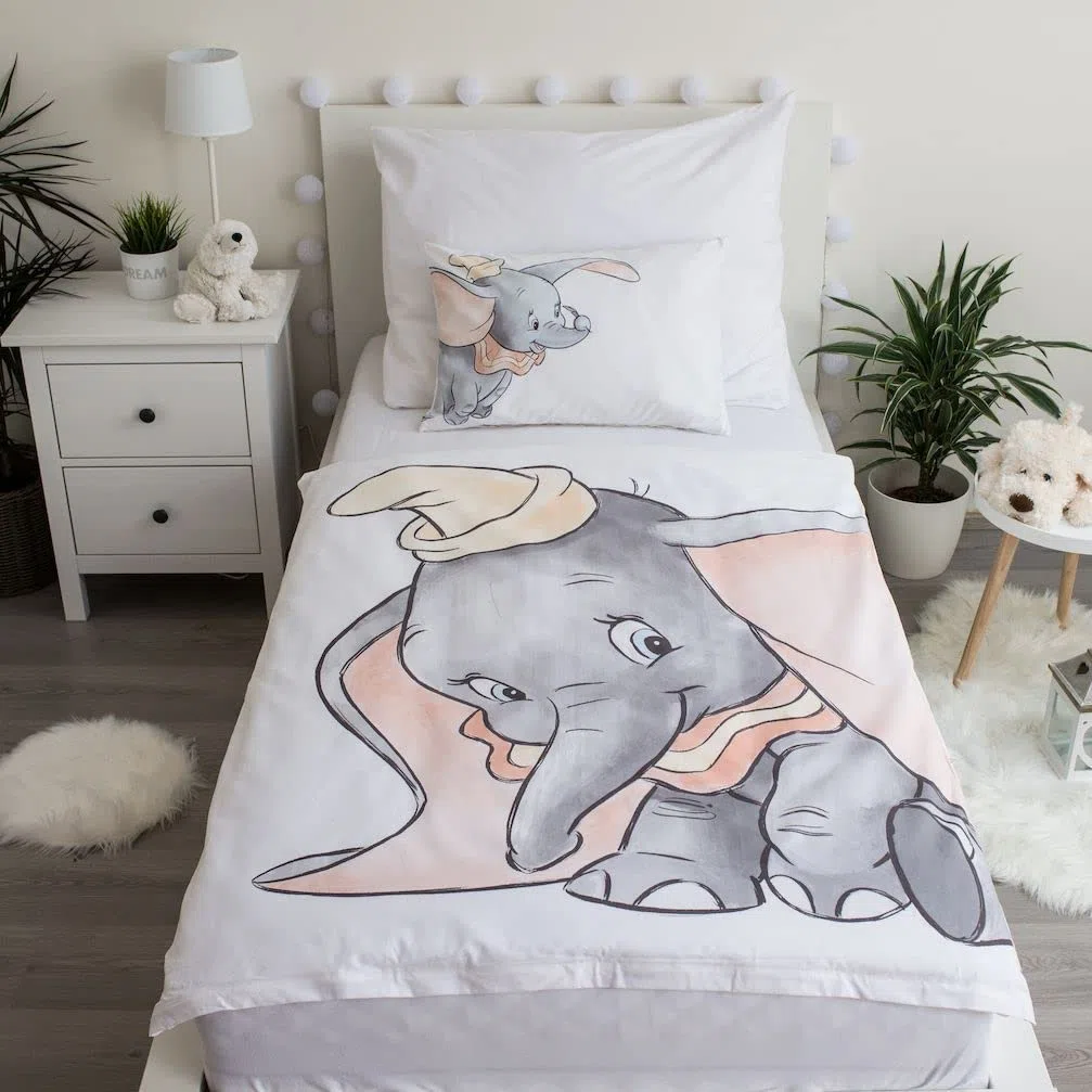 Jerry Fabrics Disney Pościel dziecięca Disney Dumbo 100 x 135 cm 100% bawełna