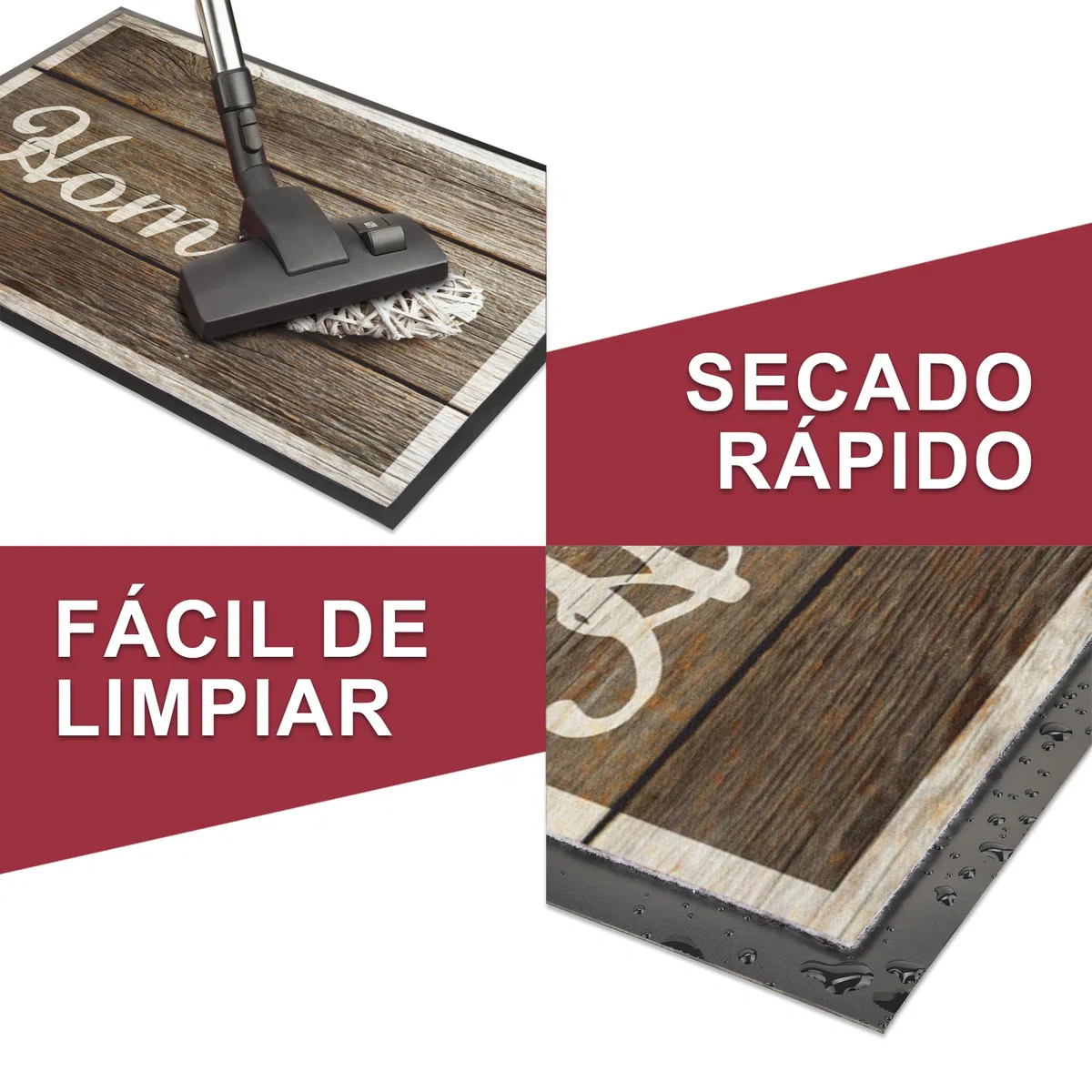 Fußmatte - Muchos diseños - Alfombra atrapamugre para Interior y Exterior - Alfombra Antideslizante - Felpudo limpiapies - Diseño Home 40 x 60 cm