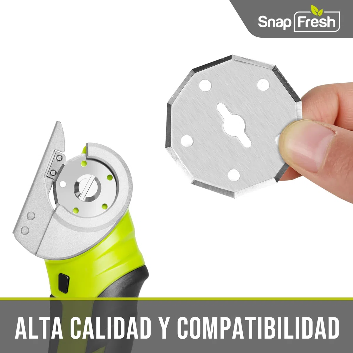 SnapFresh Pack de 2 cuchillas rotativas de repuesto, cuchillas 4V para tijeras eléctricas inalámbricas (40 mm), compatibles con EC0601C