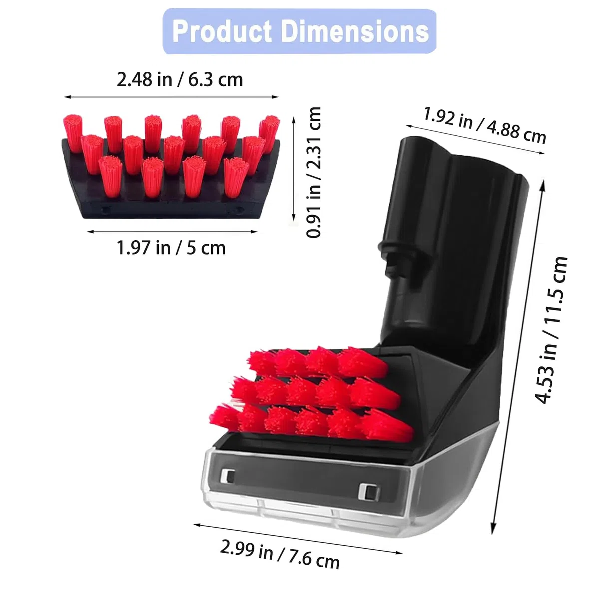 1400B - Cepillo de limpieza de piezas de repuesto para Bissell 1400B, 1400W, 2290A, 2458, 3194, herramienta de limpieza multiusos, cabezal de cepillo de repuesto, cepillo antimanchas robusto para