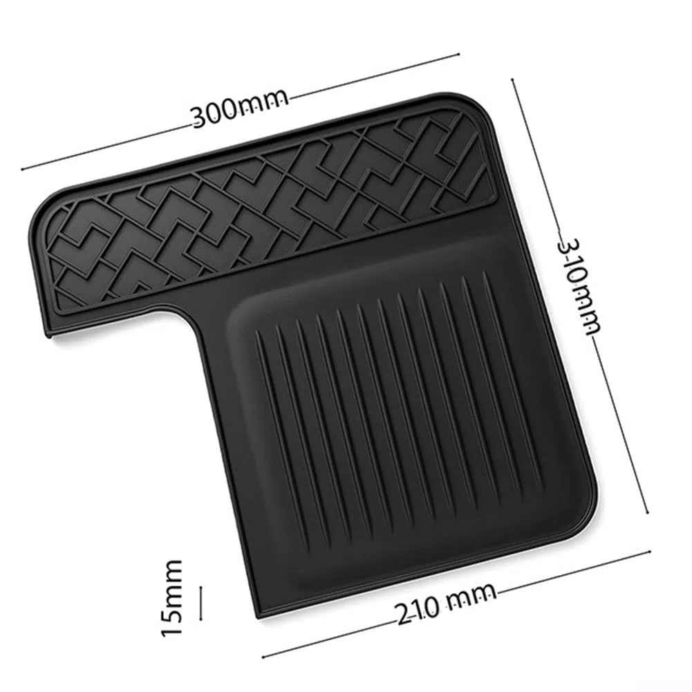 Alfombrilla de silicona antideslizante y resistente al calor para Ninjan Espresso ES601, protege arañazos, impermeable, apto para accesorios de café Ninjan (negro)