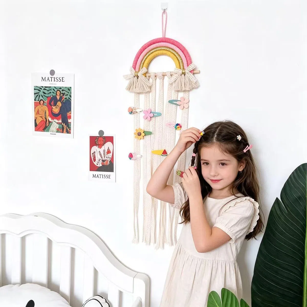 GOODCHANCEUK - Soporte para colgar en la pared de arco iris, diseño de arco iris, diseño de arco iris