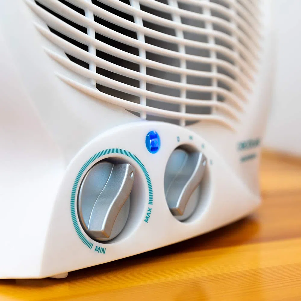 Cecotec Calefactor Eléctrico de Baño Bajo Consumo Ready Warm 9790 Force. Termoventilador, 2000 W en 2 Niveles, Termostato Regulable, 3 Modos, Sistema de Seguridad, 20 m2