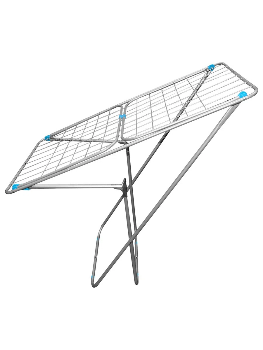 Jardin202 - Tendedero metálico Plegable con alas | Superficie 19 m | Incluye 20 Pinzas 182 x 56 x 107 cm