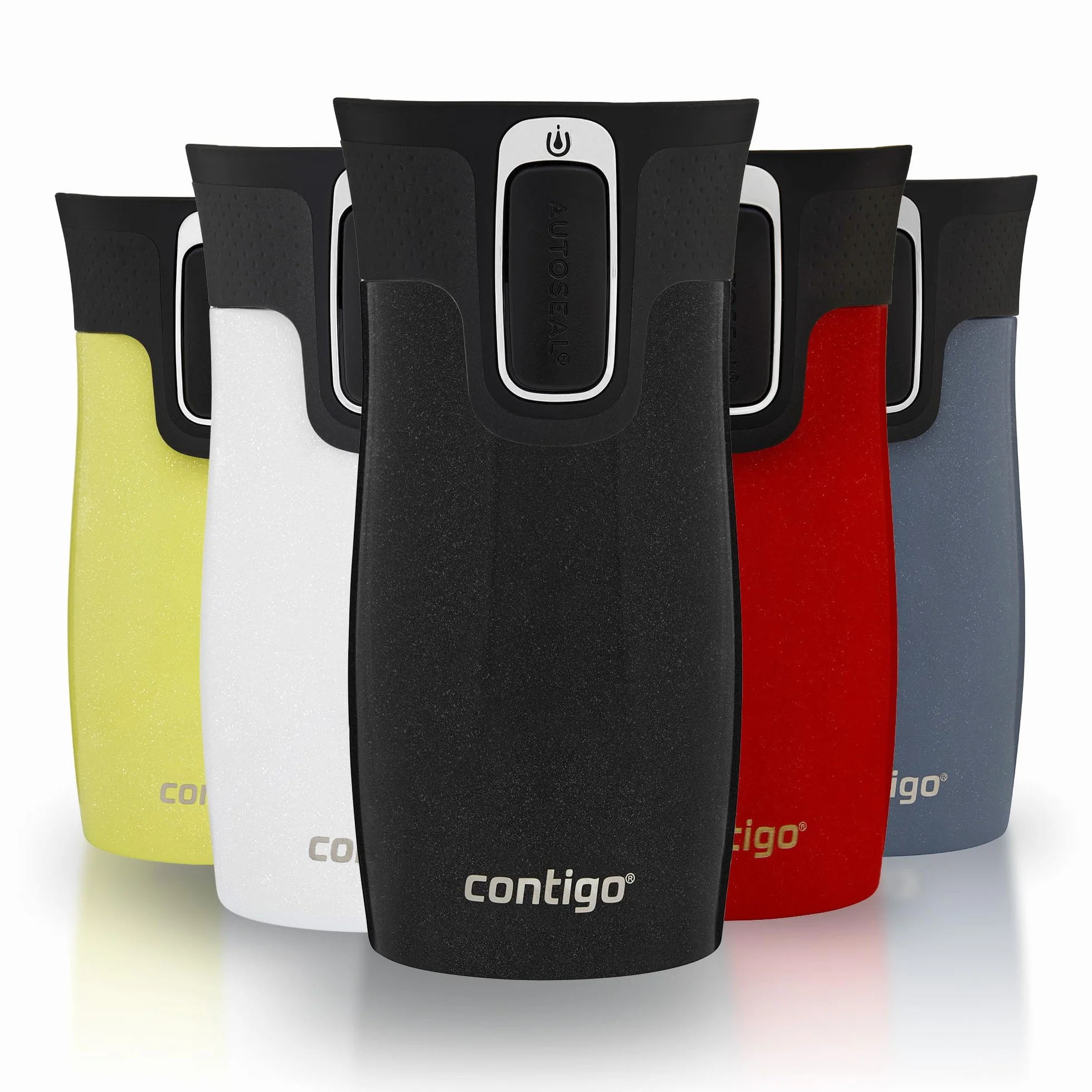 Contigo West Loop Mini Autoseal | Taza Térmica de Acero Inoxidable | Frasco de vacío | Vaso a prueba de fugas | Taza de café para llevar con tapa fácil de limpiar sin BPA | Licorice | 300 ml