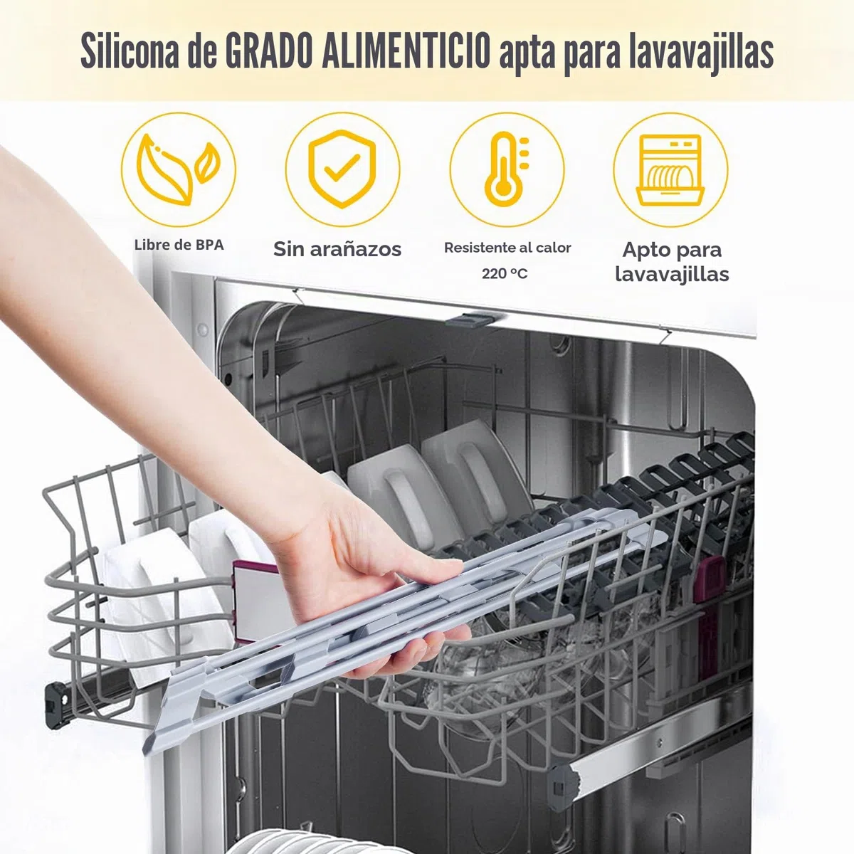 Tomorotec Escurridor de Platos Enrollable Triangular – Pequeño Plegable Recubierto de Silicona para Esquina del Fregadero, Organizador de Acero Inoxidable, escurridor y Ahorro de Espacio para