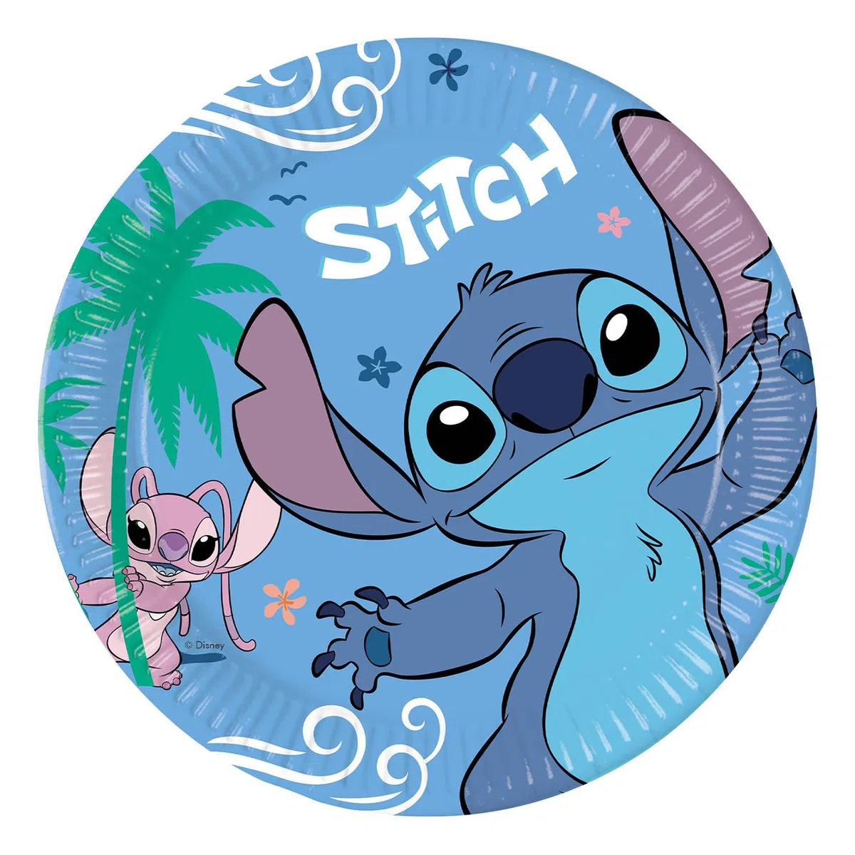 Procos - Set de fiesta Stitch and Angel, vajilla de fiesta de 52 piezas para fiestas de cumpleaños infantiles o fiestas temáticas, decoración de mesa