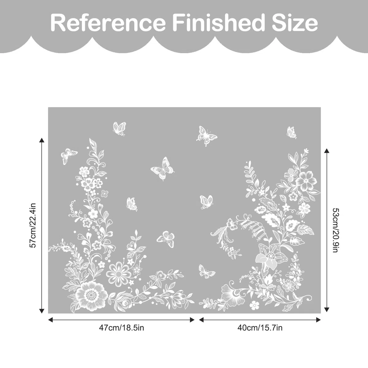 Tanlaby Pegatinas de Ventana Flores Blancas Lirio de los Valles Margaritas Mariposas Vinilos Cristales Diseño Primaveral para Ventanas Puertas de Vidrio Salón Dormitorio Oficina
