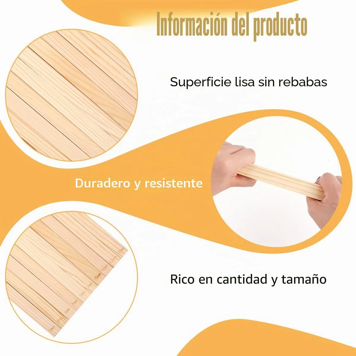 10 Piezas Herramientas de Cerámica 5 Tamaños 3/5/7/10/12mm Juego de Guías Rodillo de Amasar, Taponera de Madera para Cerámica Grosor de Arcilla Polímero | 3/5/7/10/12 mm de grosor, barras guía de rodillo, varillas de masa para alfarería, grosor de arcilla