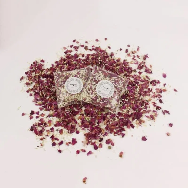 20 Paquetes De Confeti De Boda Natural,2 Litros Confeti De Pétalos De Rosa Biodegradable, petalos de rosa para bodas (20 unidades)