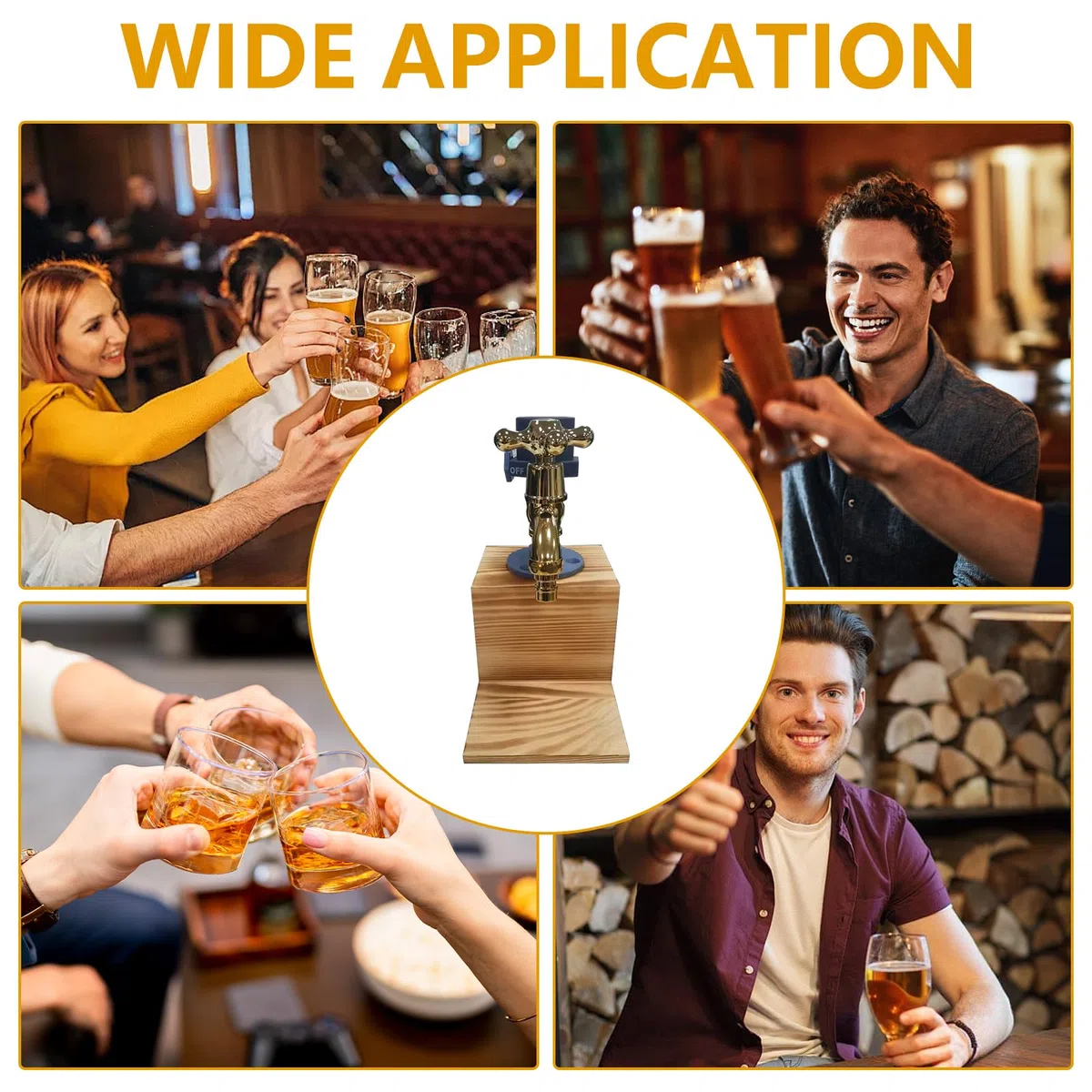 Dispensador de Whisky, Regalos para Hombres Dispensador de Bebidas con Grifo Dispensador de Cerveza Spritzer Soporte para Whisky Accesorios de Bar Regalos de Whisky para Esposo y Abuelo