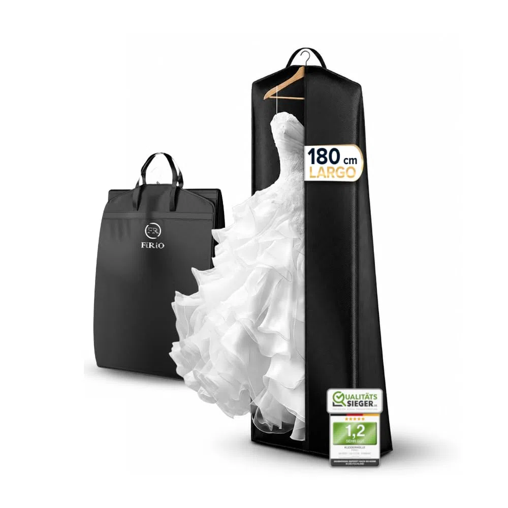 FiRiO® 1 x Funda Vestido Largo 180 cm - Vestidos de Novia (20cm de Fondo)