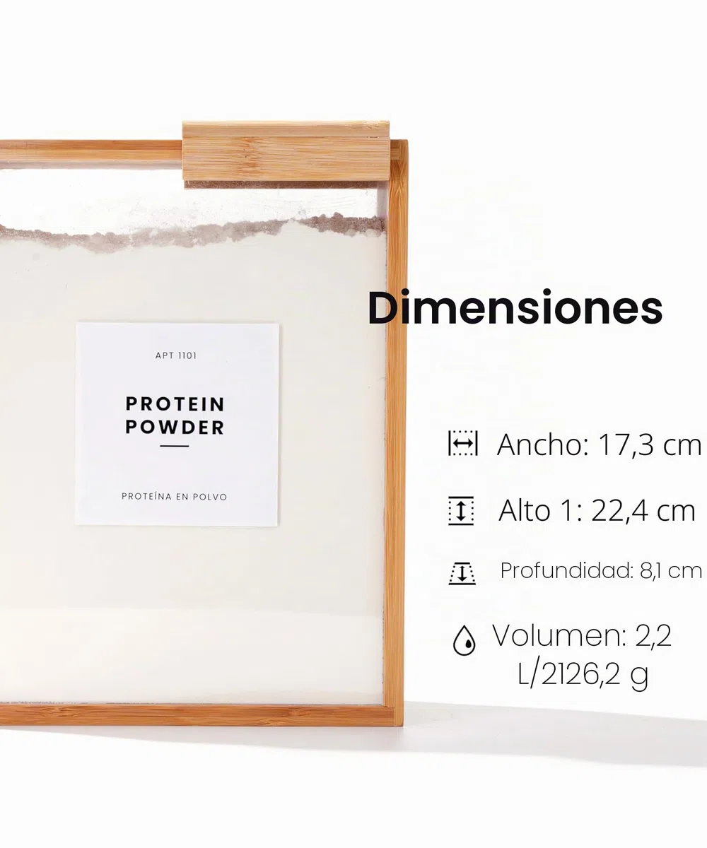 APT 1101 Dispensador de alimentos de 2 litros | Organizadores de cocina | Contenedores de cereales y almacenamiento