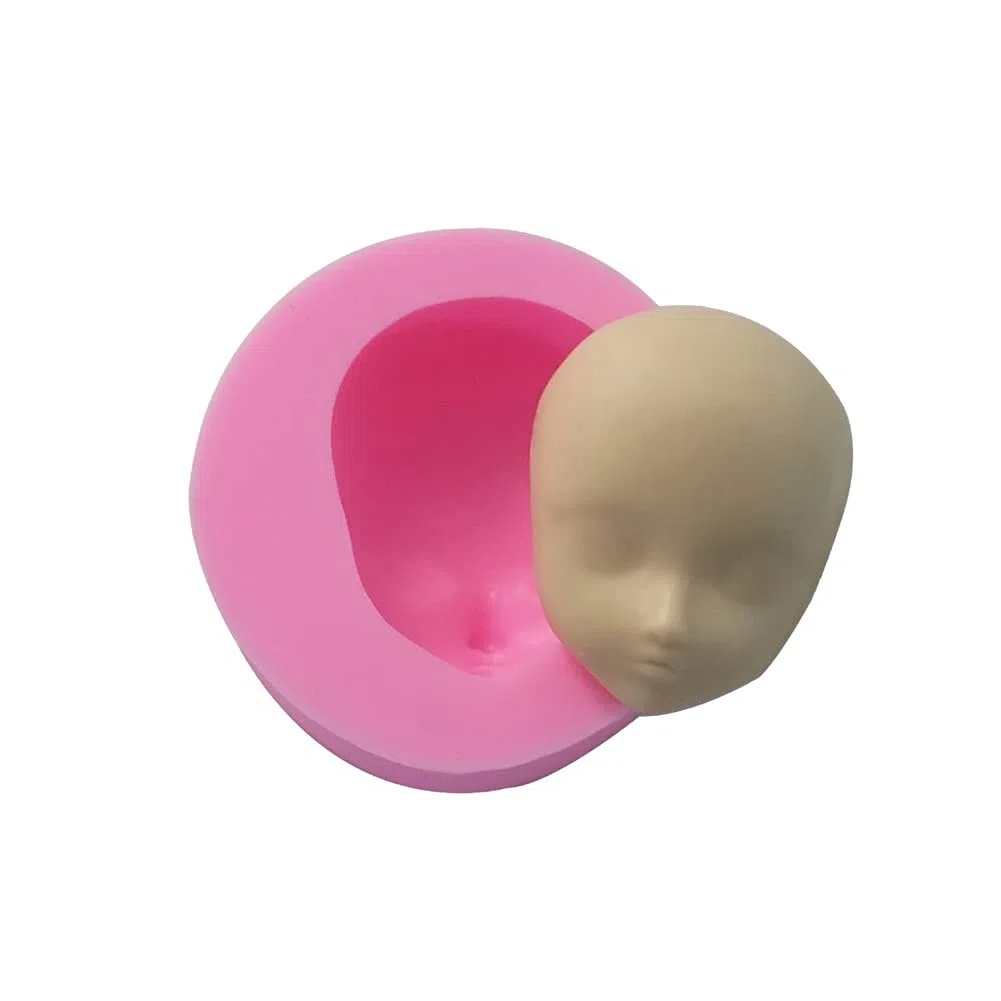 Molde de silicona 3D para cuerpo, pierna, brazo, cara, cabeza, muñecas modelo, fondant, manualidades, arcilla, reain, suministros de decoración de pasteles, herramienta para hornear (5 piezas)