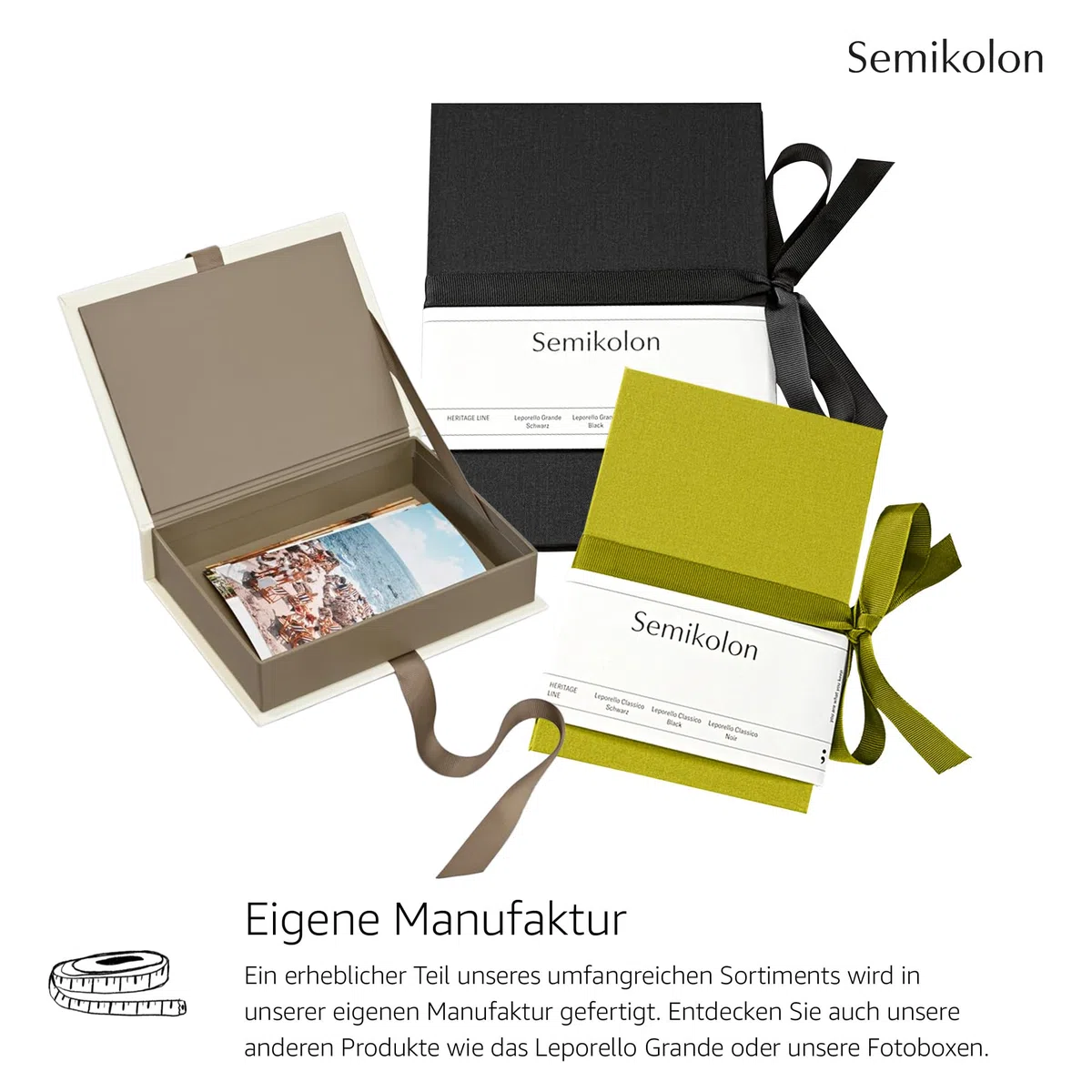 Semikolon 374332 Leporello Classico Petit Atelier 12,1 x 17,6 cm - 14 fotos 10 x 15 cm - Álbum de fotos en acordeón - algodón de azúcar