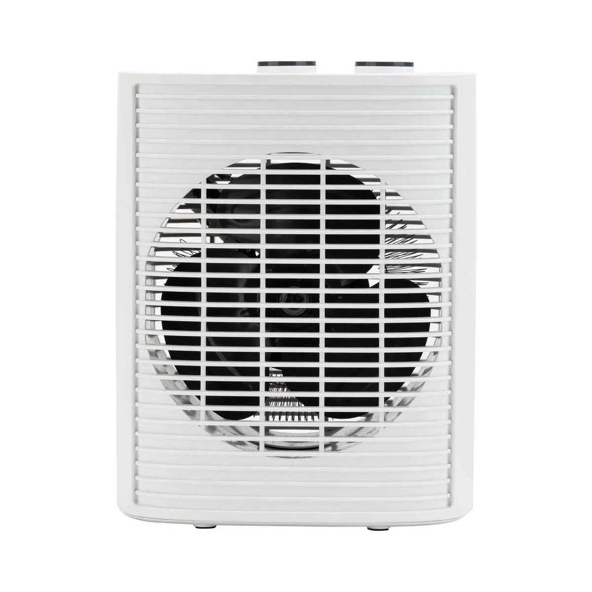 JATA JCTV1191 - Calefactor Eléctrico Bajo Consumo 2000 W. Termoventilador Baño. 2 Potencias, Termostato Regulable, Función Ventilador Frío, Protección Antivuelco y Sobrecalentamiento, Compacto con Asa