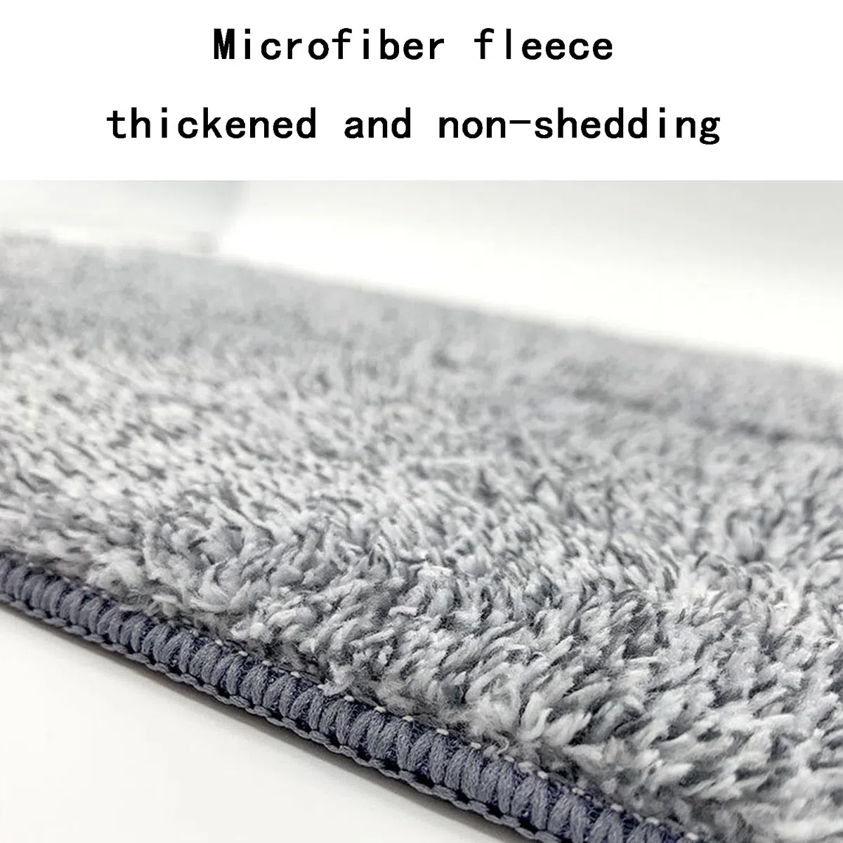 8 Piezas Paño Recambio, Almohadillas De Microfibra para Fregona, Almohadillas De Fregona Reutilizables, para La Mayoría De Las Superficies Planas y Duras(Gris, 33 x 12 Cm)
