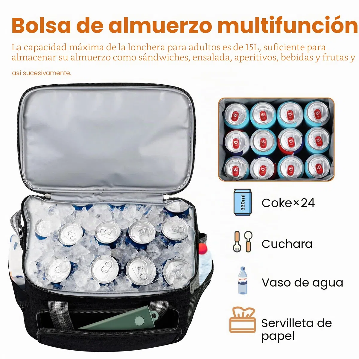 DUNSOO Bolsa Termica Porta Alimentos