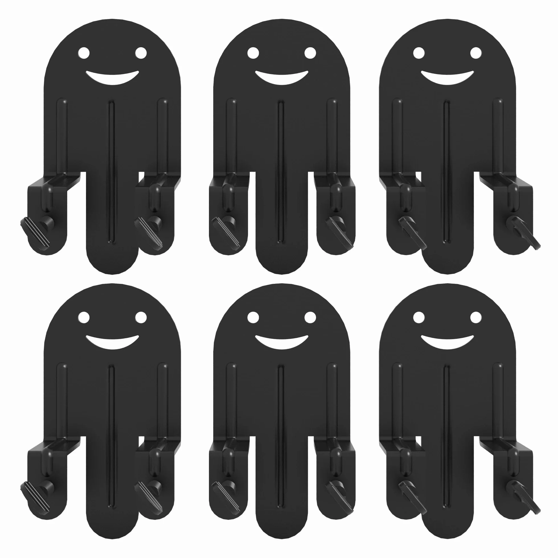 Lutown-Teen Pinzas de colchón antideslizantes para marco de cama, juntas de colchón antideslizantes ajustables, soporte de colchón en su lugar, 6 unidades, color negro