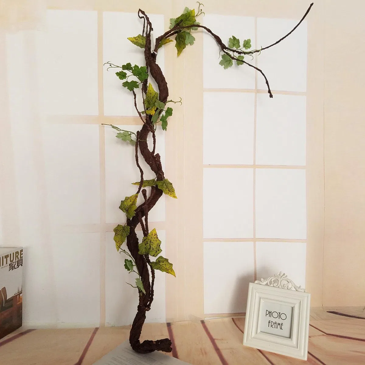 Ramita decoración hermoso árbol artificial decorativo largo plástico seco boda seco rama decoración Jingan
