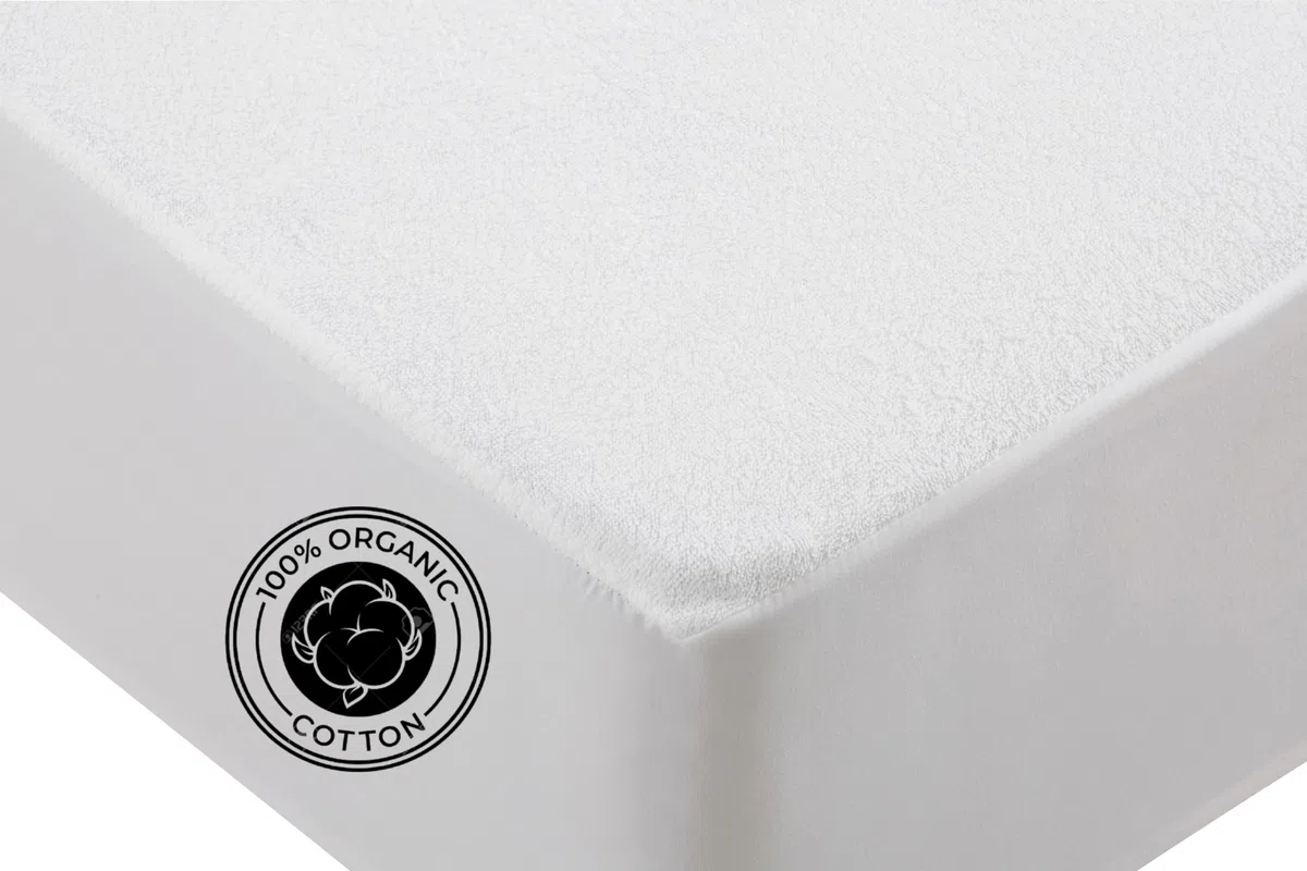 Degrees Home - Ecopur - Protector Colchon Impermeable - Protector Colchon 135 - Cama 135x190/200 - Transpirable - Sin cremallera - Rizo 100% Algodón