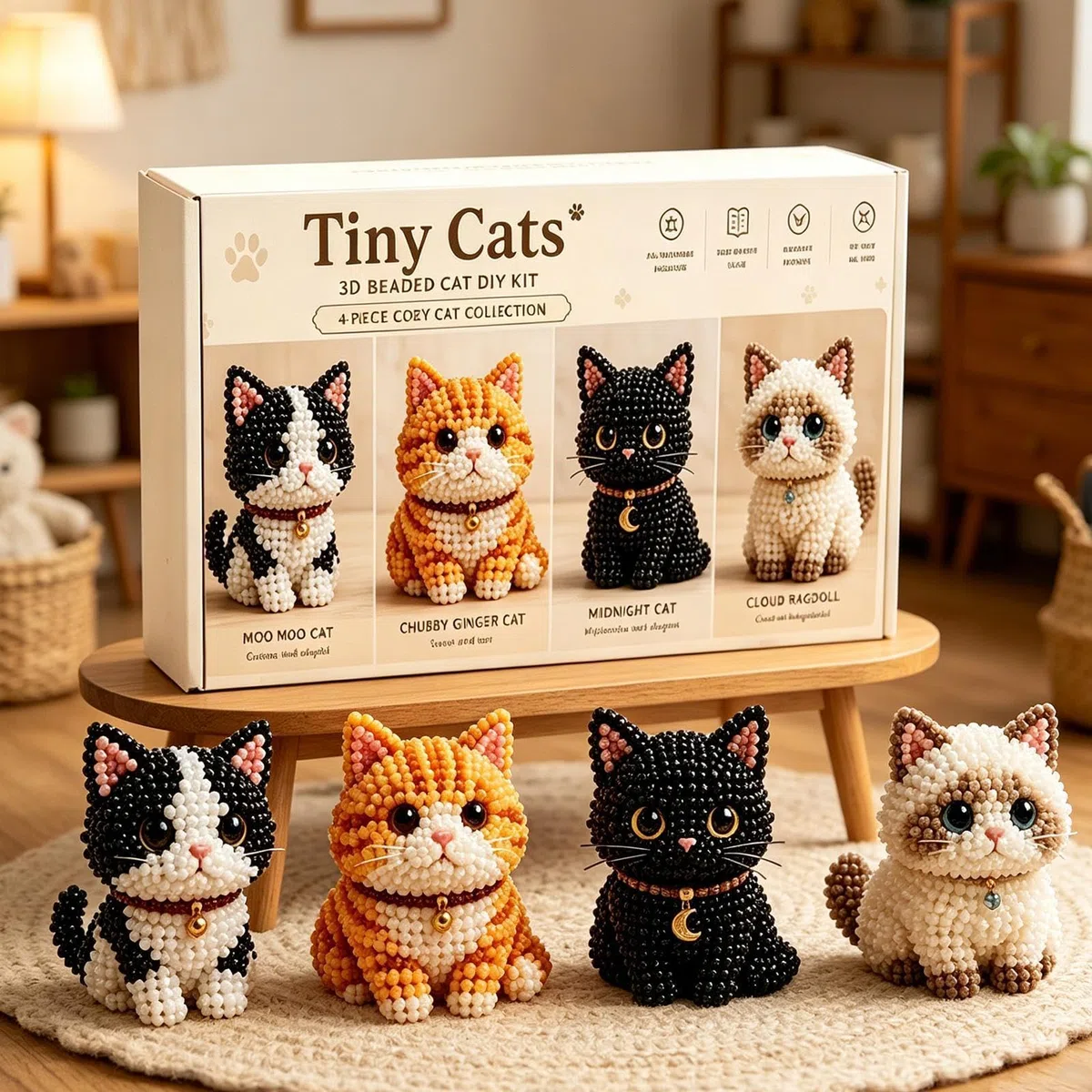 Genérico Kit Para Hacer Animales Con Cuentas,3D Divertidos Y Con Instrucciones | Kit hecho a mano de animales con cuentas,Para Los Principiantes, Profesionales Y Entusiastas De Las Manualidades