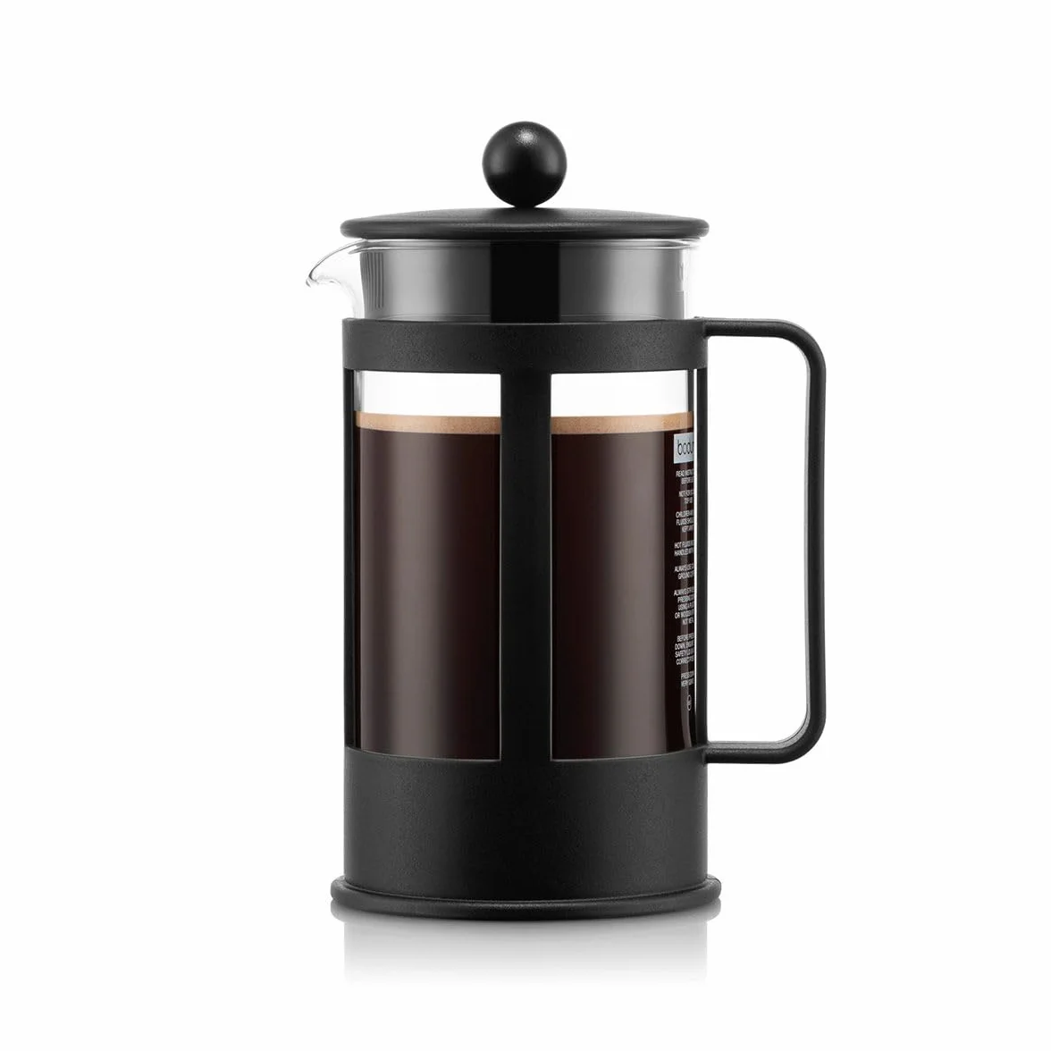 Bodum Kenya - Cafetera, 8 tazas, 1 l, color negro
