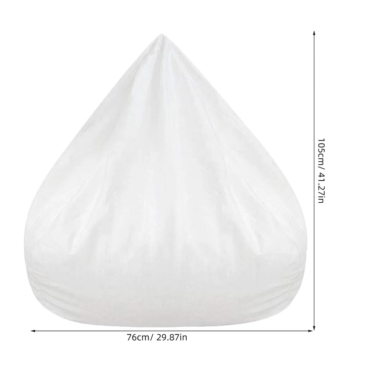 VOSAREA Funda Interior para Sofá Perezoso sin Relleno 130X90X155 CM Bolsa de Tela Resistente para Forro de Puff Accesorio Práctico y Lavable para Muebles de Sala