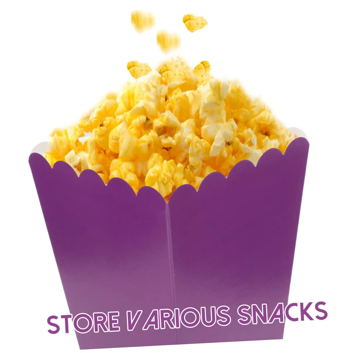 ifundom Cajas 250g de 50 Cartón para Blanco Maíz Púrpura a de Palomitas Almacenamiento Resistentes Grasa y Buffet de Dulces de Snacks