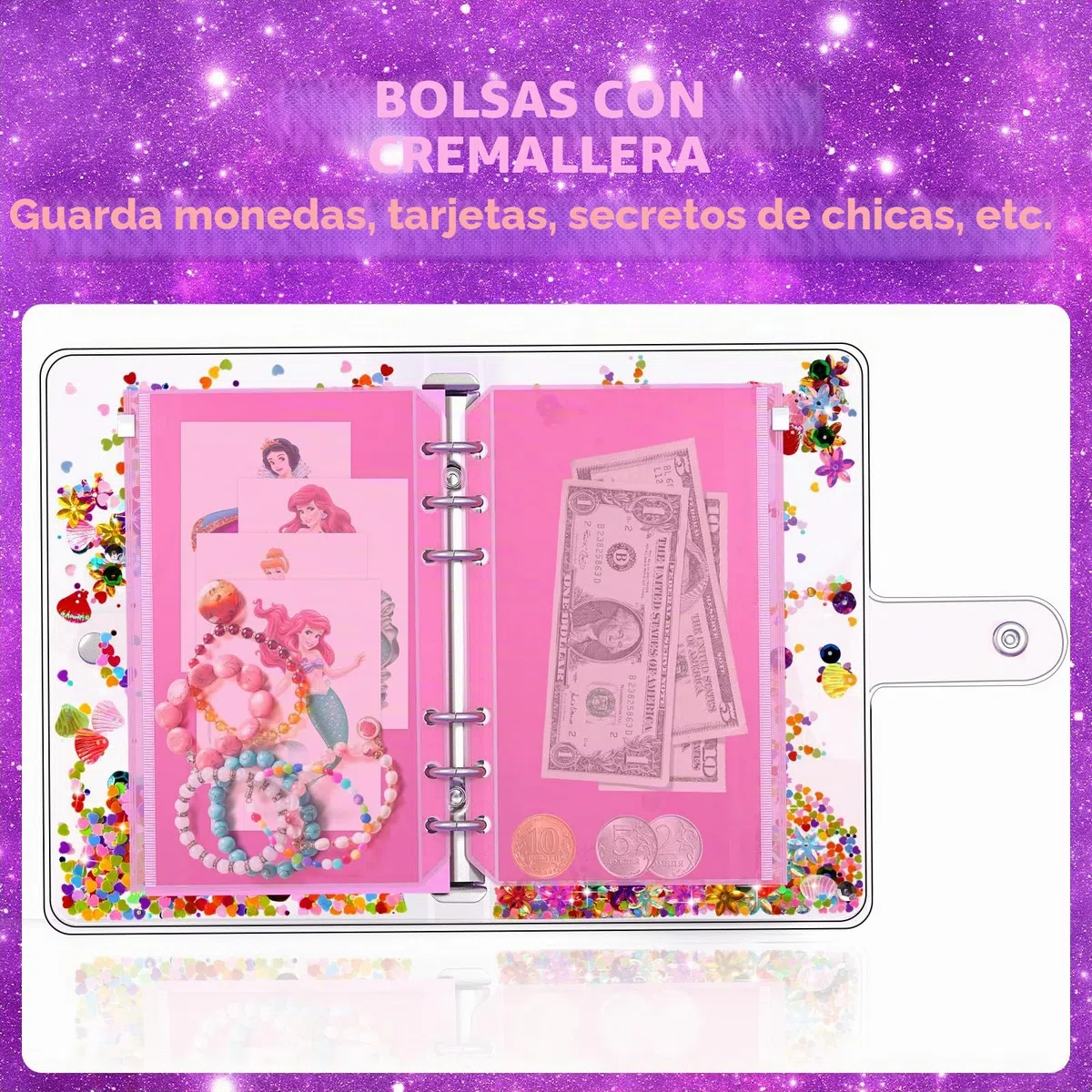 Aocii Kit de diario de bricolaje para niñas, regalos para niñas de 6 a 14 años, conjunto de suministros para álbumes de recortes y diarios