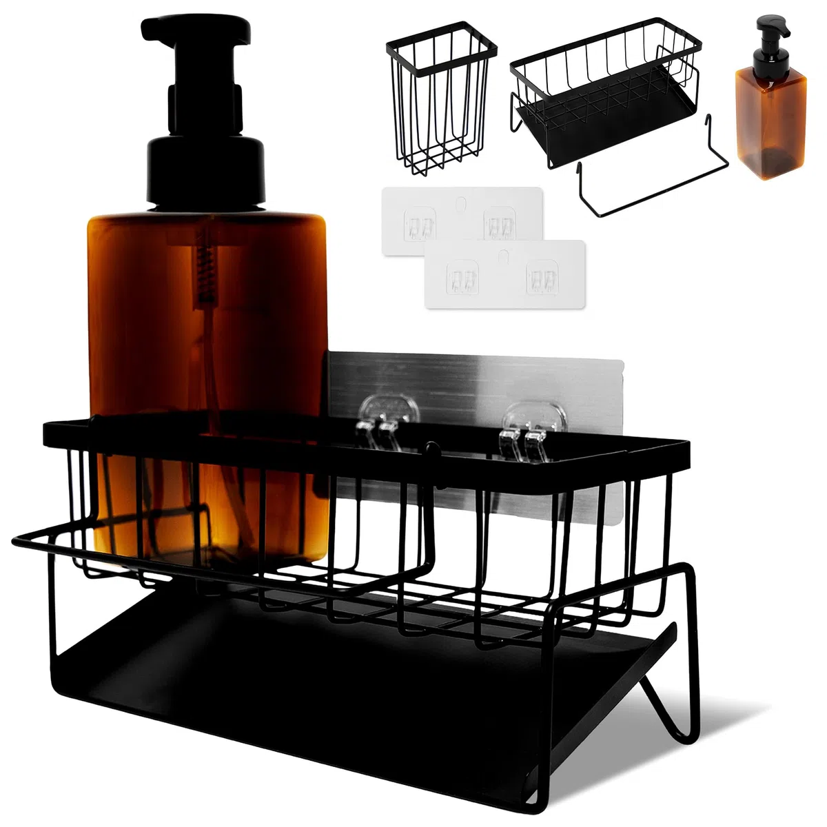 Organizador Cocina, Organizador Fregadero, Accesorios cocina, Estantería Baño, Accesorios baño, organizador baño autodrenante, Almacenaje cocina, hogar y cocina, Utensilios de cocina, Acero Inoxidable