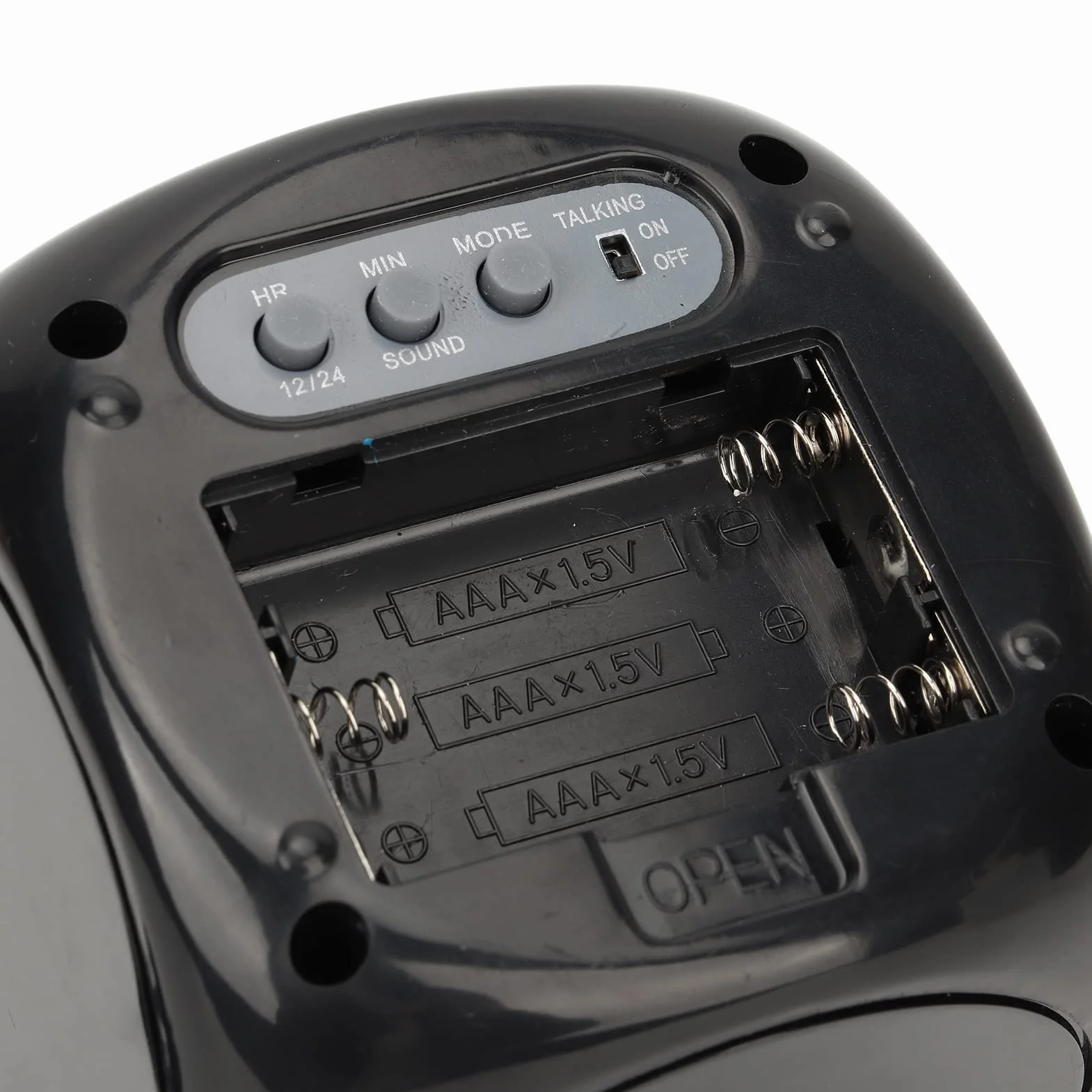 Sxhlseller Reloj Despertador con Proyección LED, Proyector de Pared de Techo Digital con Función de Conversación por Voz, Pantalla de Temperatura Interior, Repetición de Alarma: Batería o