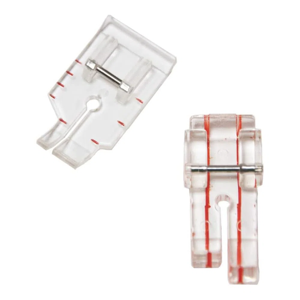 Juego de 4 prensatelas para máquina de coser, 1/4 pulgadas con acolchado guía, prensatelas de puntada guía paralela, 4 estilos para Brother Singer y otras costuras de vástago bajo