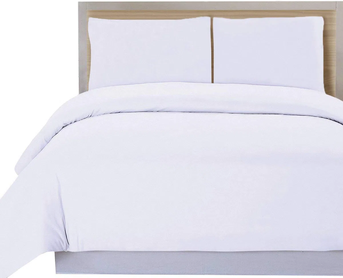 DHestia Hostelería - Funda Nórdica para Edredón Blanca Hotel 50% Algodón 50% Poliéster (230x240 cm - Cama 135)