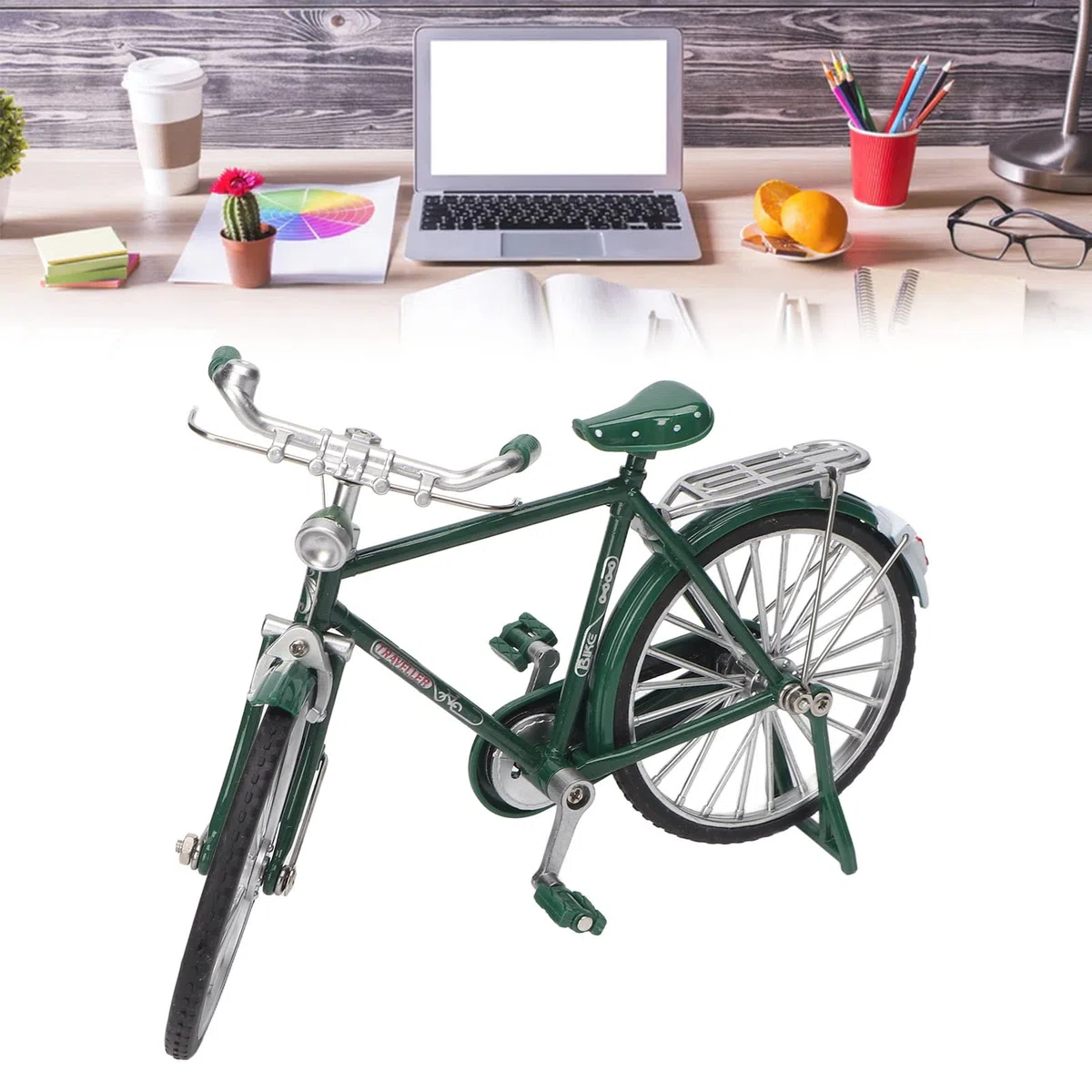 HERCHR Mini Modelo De Bicicleta Retro, Modelo De Bicicleta En Miniatura De Hierro Vintage, Adorno De Simulación, Modelo De Bicicleta, Adorno De Mesa Para Colecciones