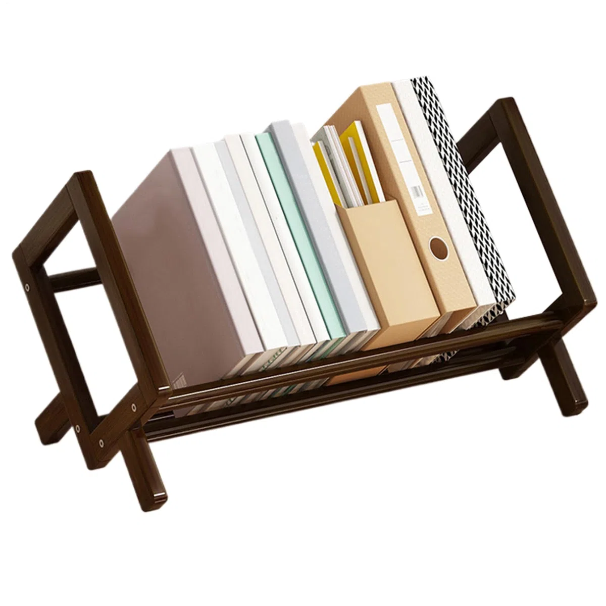 Genérico Adjustable Desk Shelf - Desks Bookshelf | Floor-Standing Bookshelf, Desk Display Shelf, Desks Bookcase with Not Slip Feet, for Home Office